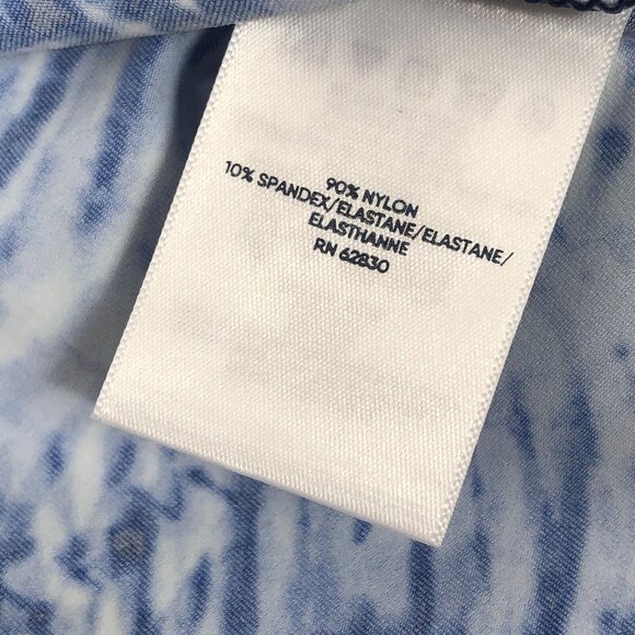 Lands End Navy Blue Tie Dye Long Sleeve Crewneck SWIM TEE Pick Your Size! - Picture 5 of 5